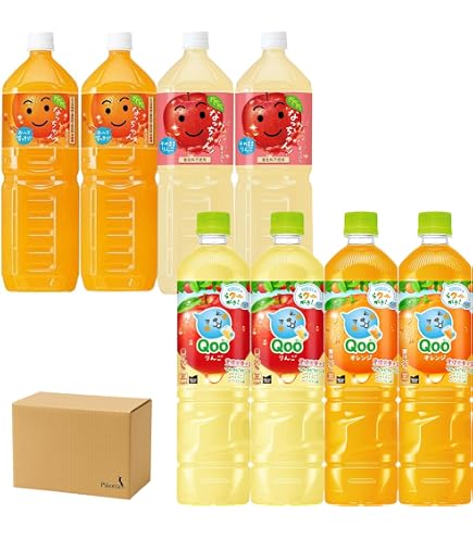 Amazon.co.jp: Pikotta なっちゃん＆Qoo ジュース飲み比べセット 12本