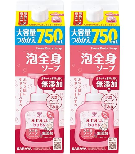 Amazon.co.jp: 【まとめ買い】サラヤ arau. アラウ 泡せっけん