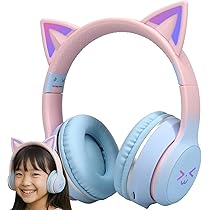 猫耳　ヘッドホン Amazon.co.jp: 【横トナ】 ワイヤレス猫耳ヘッドホン ブルー