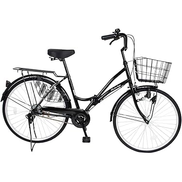 【大阪市周辺限定】シティサイクル ブラック 前カゴ付き 大阪市周辺限定】シティサイクル ブラック 前カゴ付き 大阪市