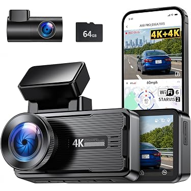 JOMISE A80 PRO 前後同時4K ドライブレコーダー 360°角度調整 Amazon.co.jp: 【前後同時4K・前後STARVIS 2・独立処理リアカメラ
