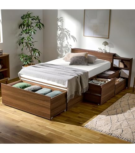 Amazon｜IKEA MALMベッドフレーム、ハイ、2つの収納ボックス付き