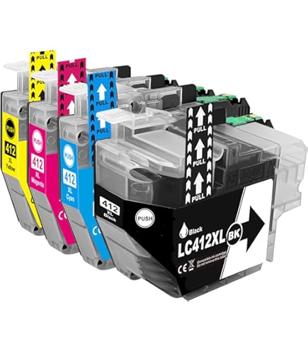 プリンター・複合機 brother LC412XL-4PK LC412XL-4PK 純正プリンターインク (大容量) 4色パック brother