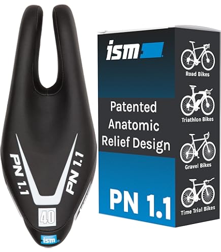 ISM PS 1.0 No Nose Bike Saddle - Firm and Noseless Bike Seat