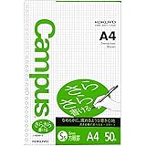 コクヨ Campus ルーズリーフ さらさら書ける 5mm方眼罫 A4 50枚 ノ-829S-5