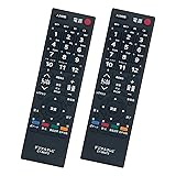 PerFascin 代用リモコン 2 個入り fits for CT-90372 東芝 レグザ REGZA テレビ 55A2 46A2 40A2 37A2 32A2 26A2 19A2 22AC2 19AC2 32AS2 40AS2 22A2