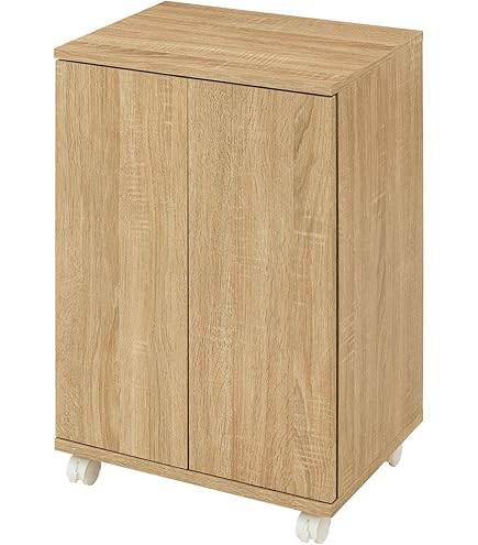 Amazon｜クロシオ ツードア シューズボックス ナチュラル 幅60cm