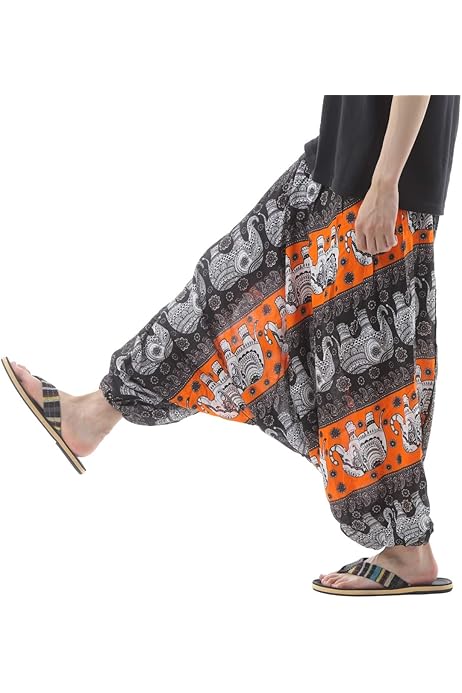 Amazon | [沖縄技研] [OKI（オキ）] 藍染め サルエルパンツ コットン  