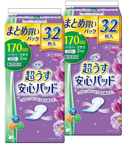 Amazon | リフレ 576枚 超うす 安心パッド まとめ買いパック 170cc 32