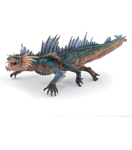 Amazon | 7.6 x 8.25 x 3.55インチ リアルなドラゴンフィギュア