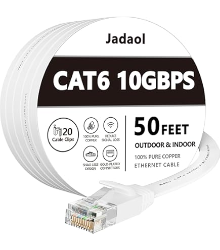 Panduit NetKey Cat6 UTP Cable, White, 90.4 ft (305 m) NUV6C04WH-VE