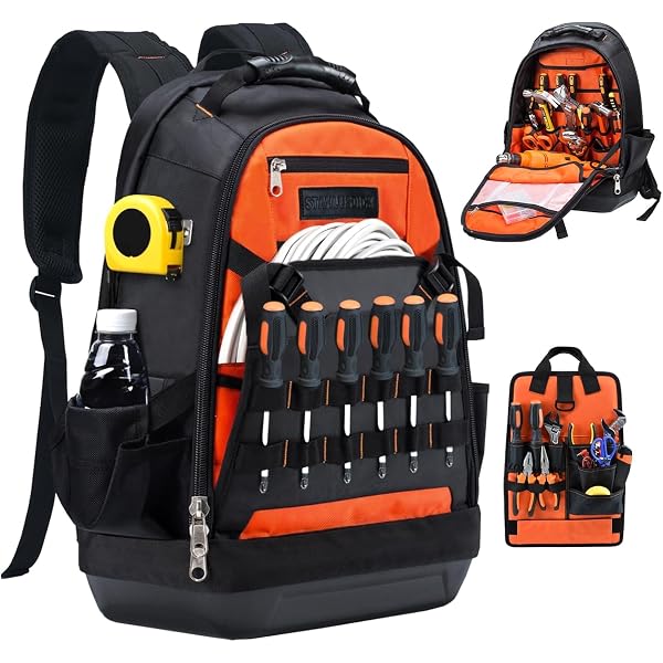 【特価商品】【大容量・耐久性】ツールバックパック 工具収納リュック 自立型ハード 71HsqBtUPbL._AC_UL600_SR600,