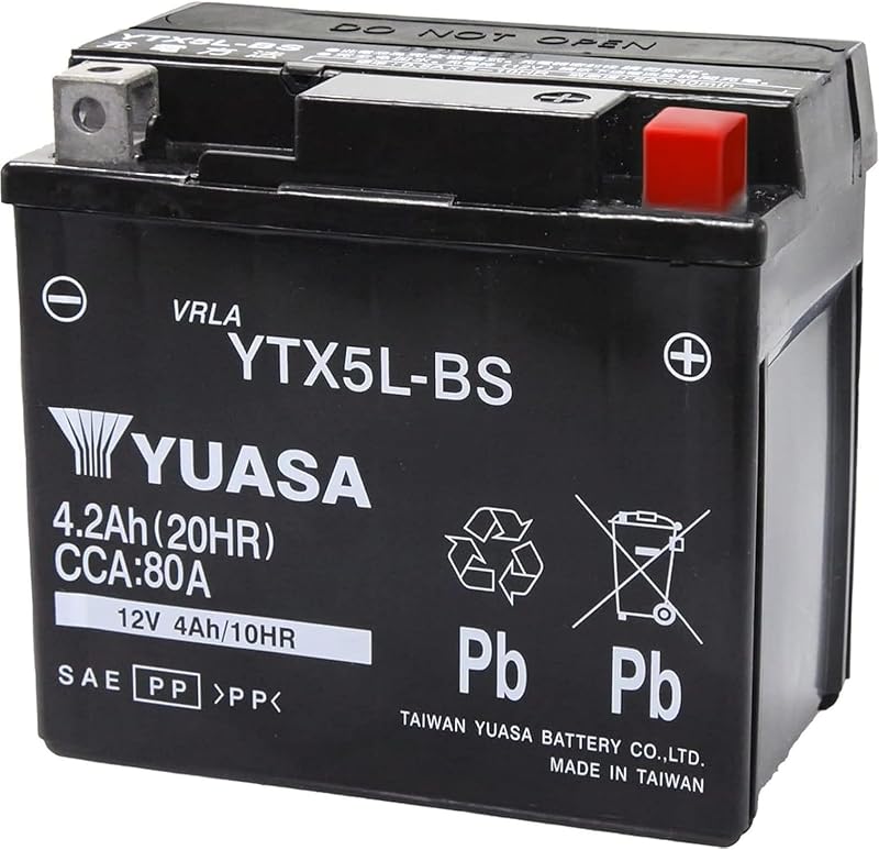 台湾ユアサ YTX5L-BS シールド型 AGM バイク用バッテリー (TAIWAN YUASA)
