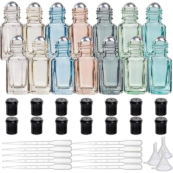 Amazon | DECAI 8個アロマボトル、アロマ保存容器、ガラス瓶