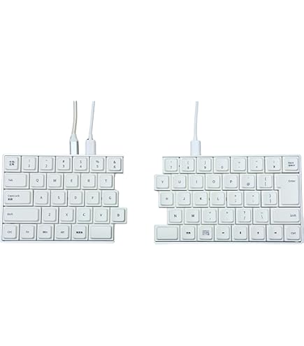 Amazon | SZRKBD&CORNE 有線人間工学メカニカルキーボード、ノブ付き