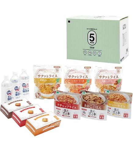 Amazon | [ミドリ安全] 防災用品 保存食 ミドリの防災セット 7年保存 1