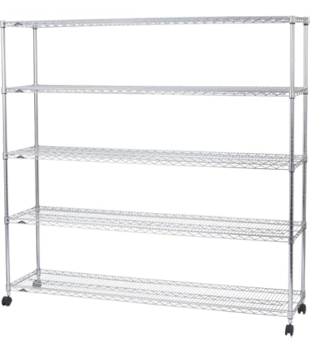 ルミナス5段ラック幅91.5×奥行35.5×高さ156.5cm 耐荷重250kg Amazon.co.jp: ドウシシャ ルミナス レギュラー ラック スチール