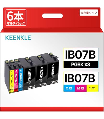 Amazon.co.jp: 3年保証 エプソン 互換 カートリッジ IB07CL4B IB07KB