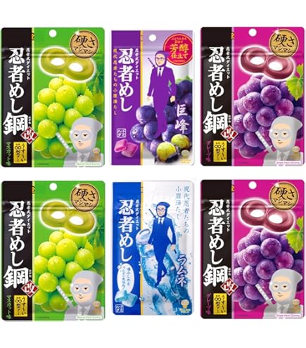 Amazon | 忍者めし 鋼 分身の術 マスカット味＆グレープ味 【大容量
