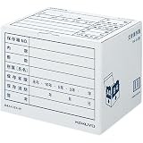 コクヨ(KOKUYO) 文書保存箱 収納 ボックス B4・A4用 白 B4A4-BX-W