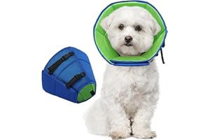 Kuoser Dog Recovery Collar,Soft&Adjustable Dog Cone,Elizabethan Dog Collar After Surgery,Wounds Protection,Licking Scratching Prevention,Skin Diseases,Comfortable Pet Cone
