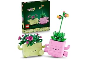 LEGO® Botanicals Rocking Plants 11506 Flower Building Set for Girls and Boys - Nature Decor - Includes 2 Plants and 2 Pastel Coloured Pots - Treat Idea for Kids - Bedroom or Desk Decorations