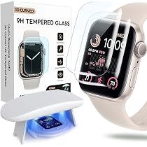Amazon.co.jp: Flokinice Apple Watch 用フィルム44mm、[自動分散技術 