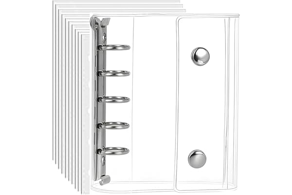 シール帳 M5 バインダー 女の子 はがせる 透明ファイル 3Dシール対応 バインダー＆シール台紙 3層構造 (M5 シルバー+透明)