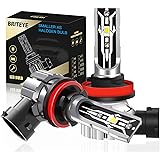 Briteye(まぶしい) 車用 LEDヘッドライト H11 H16 新車検対応 ハロゲンサイズ型 CSPチップ搭載 6500K ホワイト 12V車用 フォグランプ バルブ 兼用 ファンレス ノイズ対策 2個セット