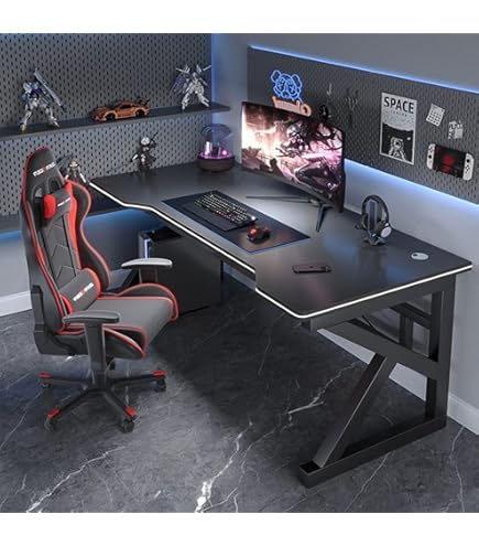 Amazon | 木製 ゲーミングデスク/PCデスク 幅80/100cm×奥行50cm 簡単