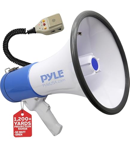 Pyle 100 Watt Megaphone Bullhorn Lightweight And Portable Loud Air
