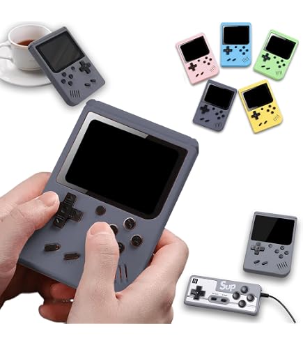 Amazon | ミニレトロ携帯ゲーム機 400種類のレトロゲームに対応した