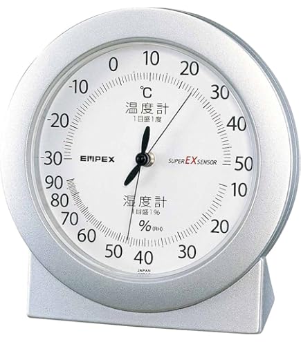 Amazon.co.jp: エンペックス気象計 温度湿度計 スーパーEX 温湿度計