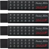 ぺんてる 消しゴム スマッシュ 黒 4個 AMZ-ZETH17SMN4