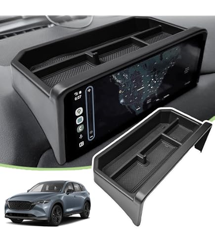 マツダ CX-5 KF5P レザーダッシュボード コンソールボックス Amazon | Muslogy ダッシュ収納ボックス スクリーン後ろセンター