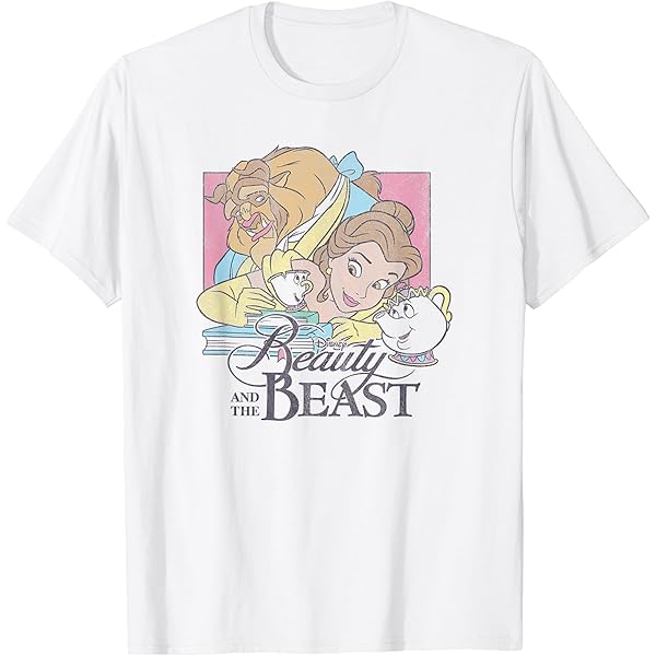 Amazon | [東京ディズニーリゾート] 美女と野獣 ベル 総柄 Tシャツ M