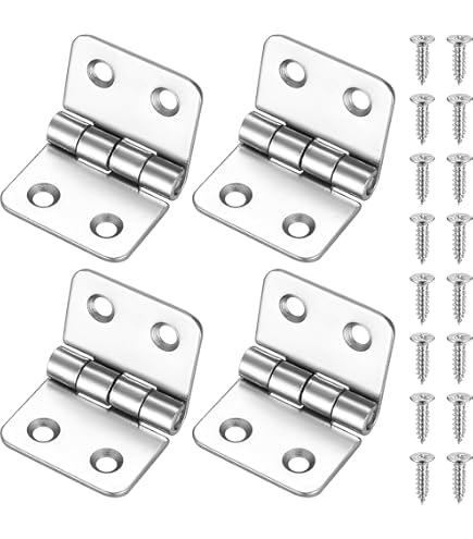 Amazon | タキゲン ステンレス平型蝶番 穴あき B-1078-16 | 平蝶番