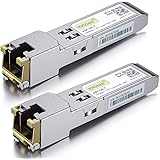 10Gtek 1.25G SFP-T, 1000Base-T カッパー SFPモジュール, SFP to RJ45 SFP, 光トランシーバ, Cisco GLC-T/SFP-GE-T、Meraki MA-SFP-1GB-TX、Netgear、Ubi
