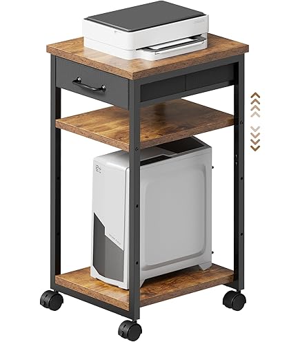 北欧スタイル　キャスターワゴン　サイドテーブル　ワゴンラック　キャスター付き Amazon | デスクワゴン キャスター付き サイドワゴン スリム 2段