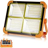 【200W超高輝型】MAKINA 投光器 LED 作業灯 15000lm フラッドライト IP66防水 5つ点灯モード ソーラー充電/Type-c充電 太陽光 磁気設計 折り畳み式 アウトドア 屋外 充電ケーブル付き オレンジ色