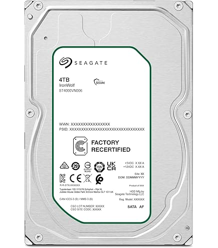 Amazon | HDD For Ironwolf 4TB 3.5