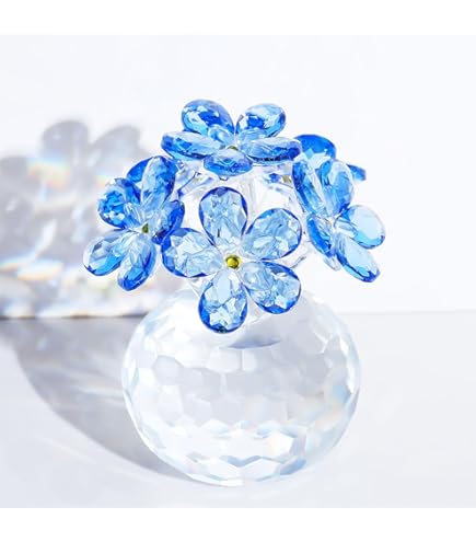 Amazon.co.jp: HDCRYSTALGIFTS 4インチ クリスタルフラワー ドリームズ