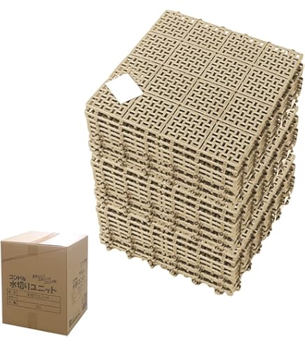 【新品】値下げ★水切りユニット　ベージュ　90枚セット送料込み Amazon.co.jp: 【まとめ買い】山崎産業 コンドル 水切りユニット