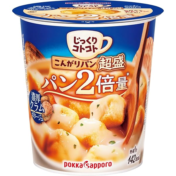 Amazon.co.jp: Pokka Sapporo Slowly Bread Thick Clam Potage Cup x 6