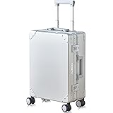 [ADIGO] スーツケース 日本製 機内持ち込み キャリーケース 軽量 sサイズ アルミスーツケース 3泊対応 フルアルミボディ 静音キャスター 360度回転 フレームタイプ TSAロック 防塵カバー 耐衝撃 旅行 出張 修学用