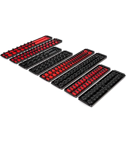 Tekton 1/4, 3/8, 1/2 Inch Hex Bit Socket Set, Rail, 22 Pieces  2 3/8, 1/2 Inch Hex Bit Socket Set, Rail, 22 Pieces (2 19 Mm)