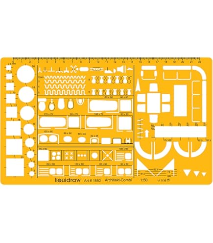 Amazon | ドラパス(Drapas) テンプレート E506 インテリアレイアウト