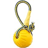 StarMark Swing and Fling Fetch Ball, Medium Yellow (Pack of 1)
