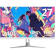Z-EDGE 25インチ 240Hz ゲーミングモニター 改装済み: Z-EDGE 25 インチ ゲーミング モニター 240Hz フル HD