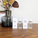 AndC リードディフューザー 250ml 詰め替え ムスク ホワイトムスク スティック 容器 アロマディフューザー ボトル おしゃれ ラタンスティック 北欧 約1年 (12.5ヶ月) インテリア (ムスク, 詰替リフィル：250ml（5本）)